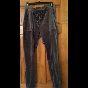 Cynthia Rowley velour pants